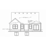 Rustic House Plan Rear Elevation - Spoonbill Craftsman Home 026D-2064 - Shop House Plans and More