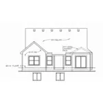 Country House Plan Rear Elevation - Tree Haven Ranch Home 026D-2065 - Shop House Plans and More