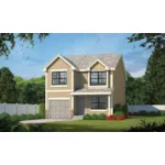 Traditional House Plan Front of Home - Levi Lake Narrow Lot Home 026D-2068 - Shop House Plans and More