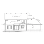 Traditional House Plan Rear Elevation - Noggy Creek Craftsman Home 026D-2070 - Shop House Plans and More