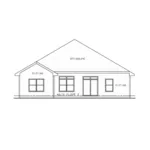 Beach & Coastal House Plan Rear Elevation - Bay Haven Modern Farmhouse 026D-2072 - Shop House Plans and More