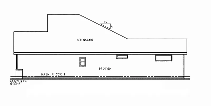 Beach & Coastal House Plan Right Elevation - Bay Haven Modern Farmhouse 026D-2072 - Shop House Plans and More