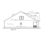 Modern Farmhouse Plan Left Elevation - Chisholm Bay Ranch Home 026D-2073 - Shop House Plans and More