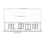 Modern Farmhouse Plan Rear Elevation - Chisholm Bay Ranch Home 026D-2073 - Shop House Plans and More