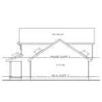 Modern Farmhouse Plan Right Elevation - Smith Valley Modern Farmhouse 026D-2079 - Shop House Plans and More