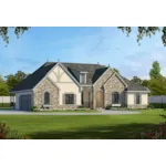 Luxury House Plan Front Image - Lewis Bend Luxury Ranch Home 026D-2083 - Shop House Plans and More