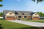 Arts & Crafts House Plan Front of Home - 026D-2085 - Shop House Plans and More