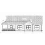 Rustic House Plan Rear Elevation - Coon Rapids Ranch Home 026D-2086 - Shop House Plans and More