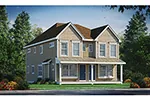 Shingle House Plan Front of House 026D-2087
