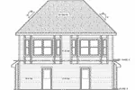Multi-Family House Plan Rear Elevation - Olivia Street Country Duplex 026D-2087 - Shop House Plans and More