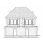 Traditional House Plan Rear Elevation - Olivia Street Country Duplex 026D-2087 - Shop House Plans and More