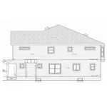 Traditional House Plan Right Elevation - Olivia Street Country Duplex 026D-2087 - Shop House Plans and More