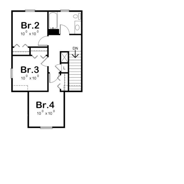 Country House Plan Second Floor - Woodboro Country Home 026D-2093 - Shop House Plans and More