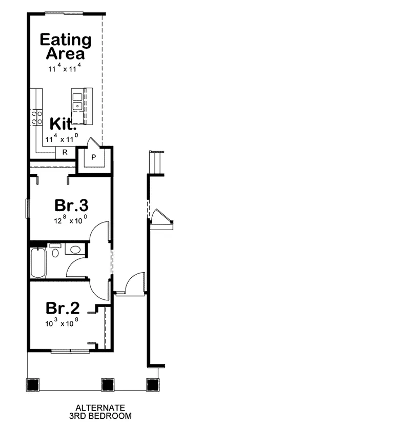 Farmhouse Plan Optional Basement - Olson Creek Modern Farmhouse 026D-2098 - Shop House Plans and More