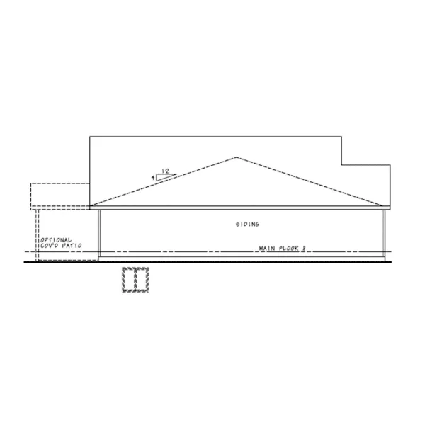 Multi-Family House Plan Left Elevation - Bennett Place Duplex Home 026D-2112 - Shop House Plans and More