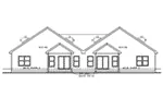 Multi-Family House Plan Rear Elevation - 026D-2112 - Shop House Plans and More