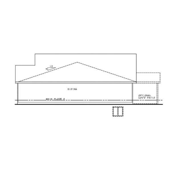 Multi-Family House Plan Right Elevation - Bennett Place Duplex Home 026D-2112 - Shop House Plans and More