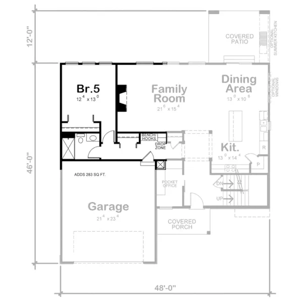 Contemporary House Plan Optional Basement - Peach Valley Prairie Home 026D-2147 - Shop House Plans and More