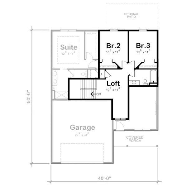 Modern Farmhouse Plan Second Floor - Holly Hill Ranch Home 026D-2157 - Shop House Plans and More