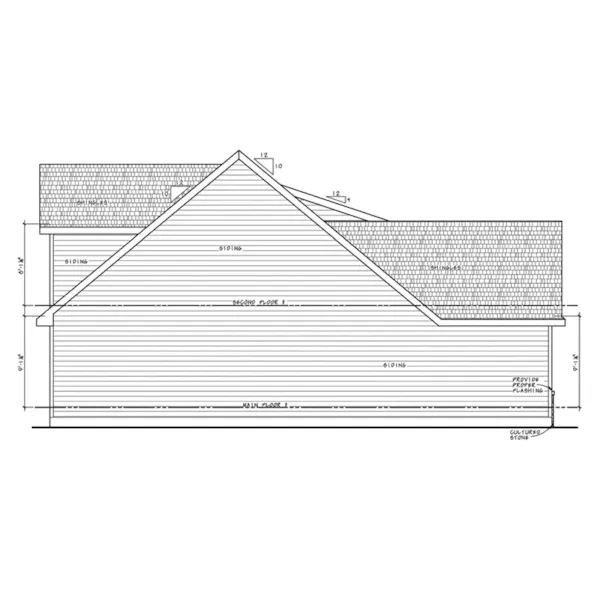 Modern Farmhouse Plan Left Elevation - Holly Hill Ranch Home 026D-2157 - Shop House Plans and More