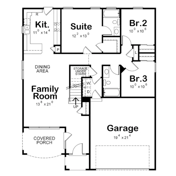 European House Plan First Floor - Matisse Modern Farmhouse 026D-2162 - Shop House Plans and More