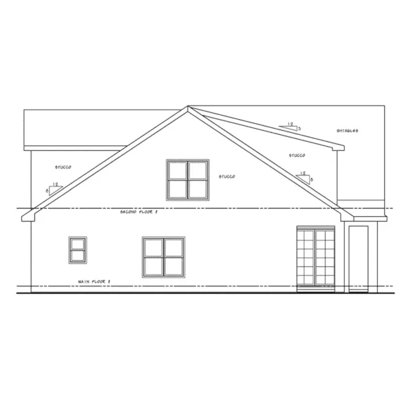 European House Plan Left Elevation - Matisse Modern Farmhouse 026D-2162 - Shop House Plans and More