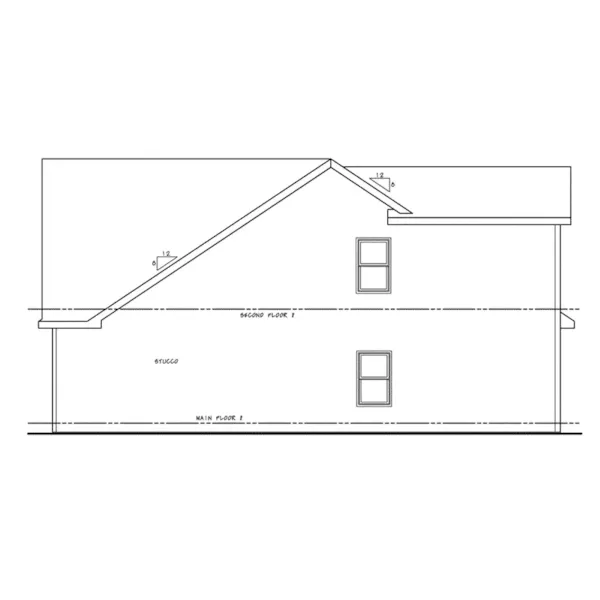 European House Plan Right Elevation - Matisse Modern Farmhouse 026D-2162 - Shop House Plans and More