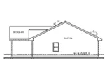 Ranch House Plan Right Elevation - Paula Lane Ranch Home 026D-2166 - Shop House Plans and More