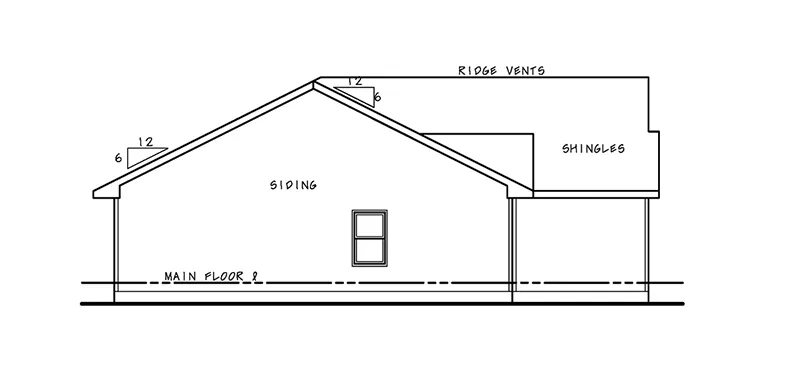 Traditional House Plan Left Elevation - Victoria Lane Multi-Family Home 026D-2176 - Shop House Plans and More