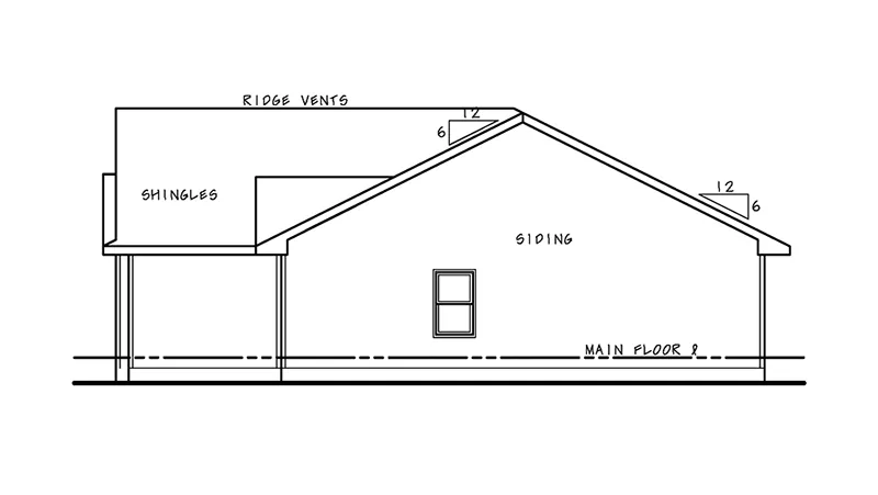 Multi-Family House Plan Right Elevation - Victoria Lane Multi-Family Home 026D-2176 - Shop House Plans and More