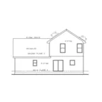 Country House Plan Rear Elevation - Waddell Bay Traditional Home 026D-2177 - Shop House Plans and More