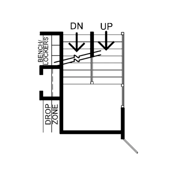 Modern House Plan Optional Stairs - Crimson Shore Prairie Home 026D-2180 - Shop House Plans and More