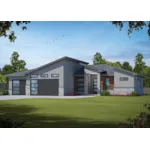 Contemporary House Plan Front of Home - Cisco Bay Modern Home 026D-2181 - Shop House Plans and More