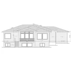 Contemporary House Plan Rear Elevation - Cisco Bay Modern Home 026D-2181 - Shop House Plans and More