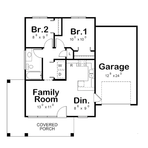 Florida House Plan First Floor - Elia Home 026D-2190 - Shop House Plans and More