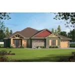 Rustic House Plan Front of Home - Lark Way Craftsman Home 026D-2194 - Shop House Plans and More