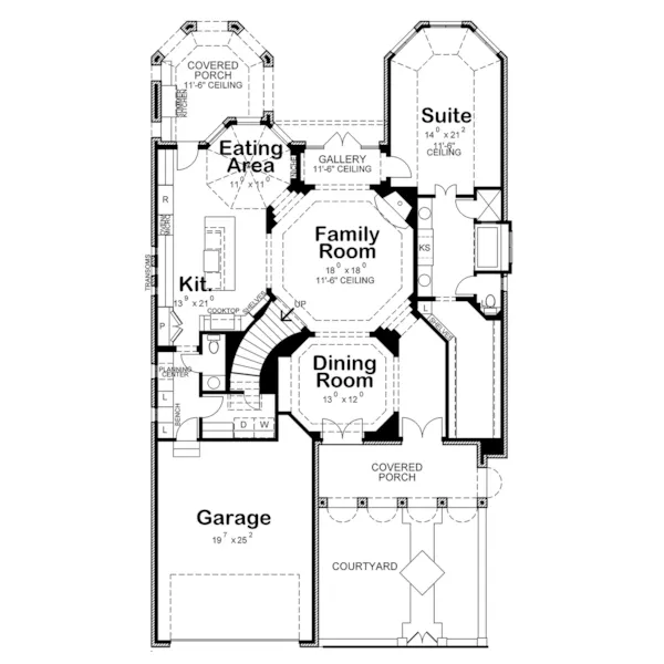 European House Plan First Floor - Patrick Place Luxury Home 026D-2202 - Shop House Plans and More