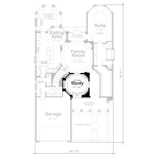 European House Plan Optional Basement - Patrick Place Luxury Home 026D-2202 - Shop House Plans and More