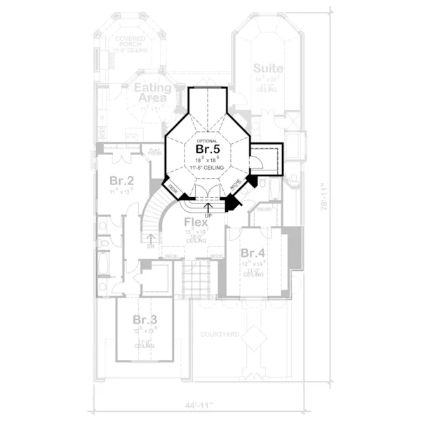 European House Plan Optional Second Floor - Patrick Place Luxury Home 026D-2202 - Shop House Plans and More