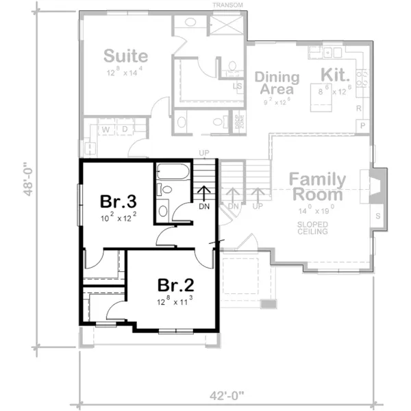 Rustic House Plan Second Floor - Tara Pass Modern Home 026D-2206 - Shop House Plans and More