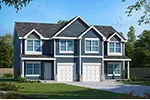 Multi-Family House Plan Front of Home - 026D-2209 | House Plans and More
