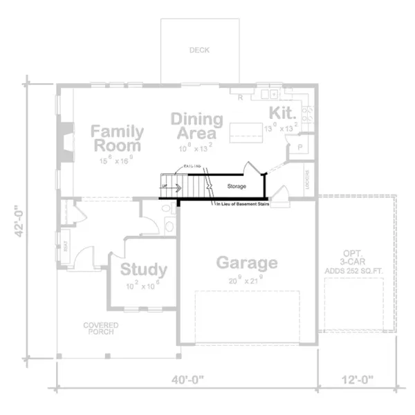 Modern Farmhouse Plan Optional Floor Plan - Hanford Lane Modern Farmhouse 026D-2216 | House Plans and More