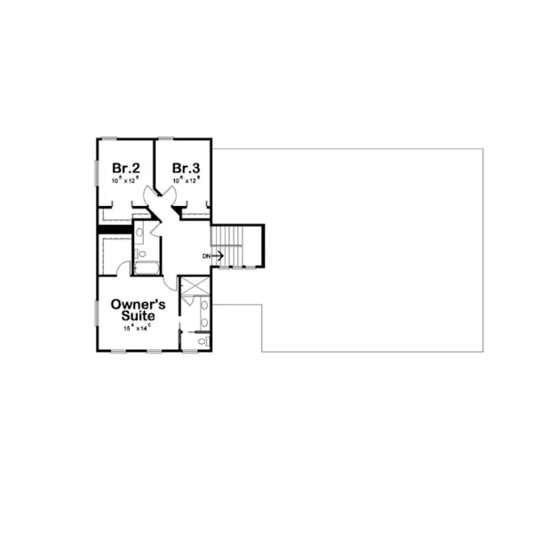 Second Floor - Water Sound Modern Farmhouse 026D-2227 | House Plans and More