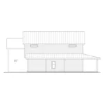 Left Elevation - Water Sound Modern Farmhouse 026D-2227 | House Plans and More