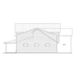 Right Elevation - Water Sound Modern Farmhouse 026D-2227 | House Plans and More