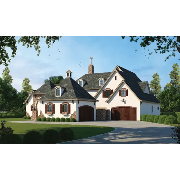 Luxury House Plan Front of Home - Monardo Tudor Style Home 026S-0018 - Shop House Plans and More