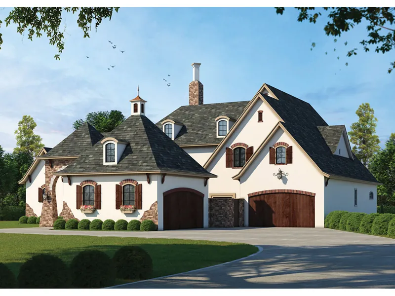 Traditional House Plan Front Photo 02 - Monardo Tudor Style Home 026S-0018 - Shop House Plans and More