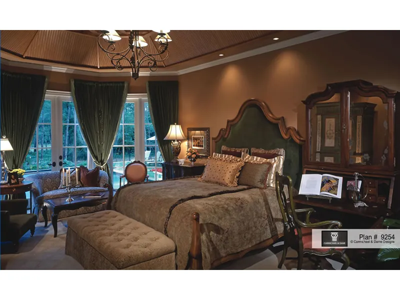 Traditional House Plan Master Bedroom Photo 01 - Monardo Tudor Style Home 026S-0018 - Shop House Plans and More