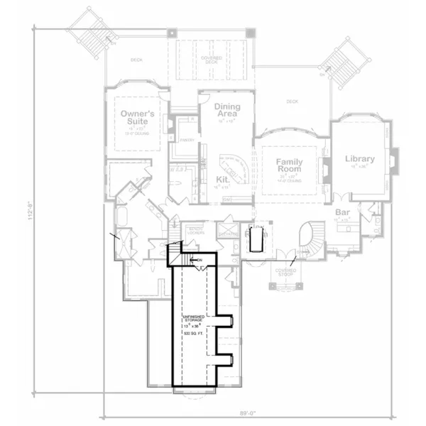 Craftsman House Plan Second Floor - Mary Clayre Creek Luxury Home 026D-0021 | House Plans and More