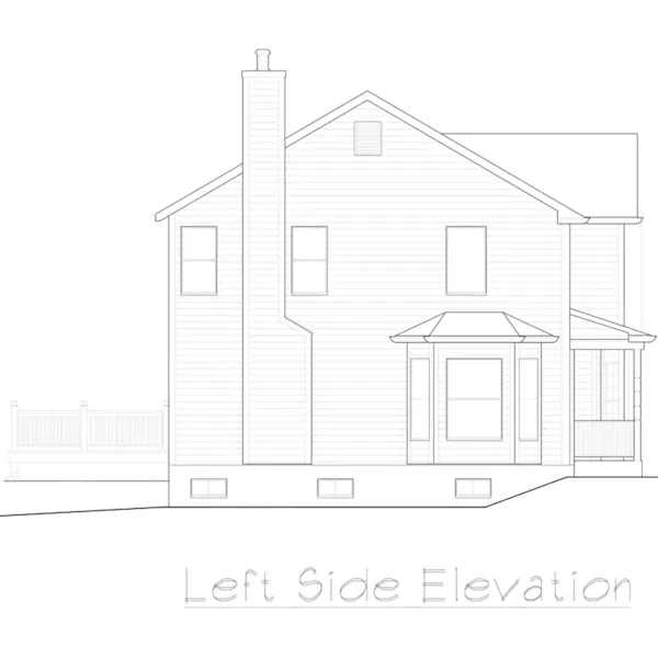 Country House Plan Left Elevation - Brighton Country Home 027D-0001 - Search House Plans and More